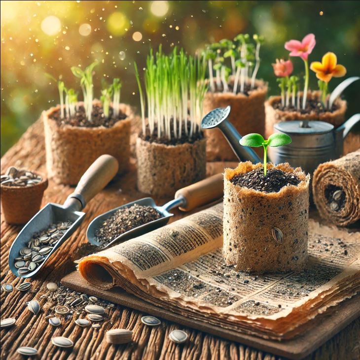کاغذ حاوی بذر