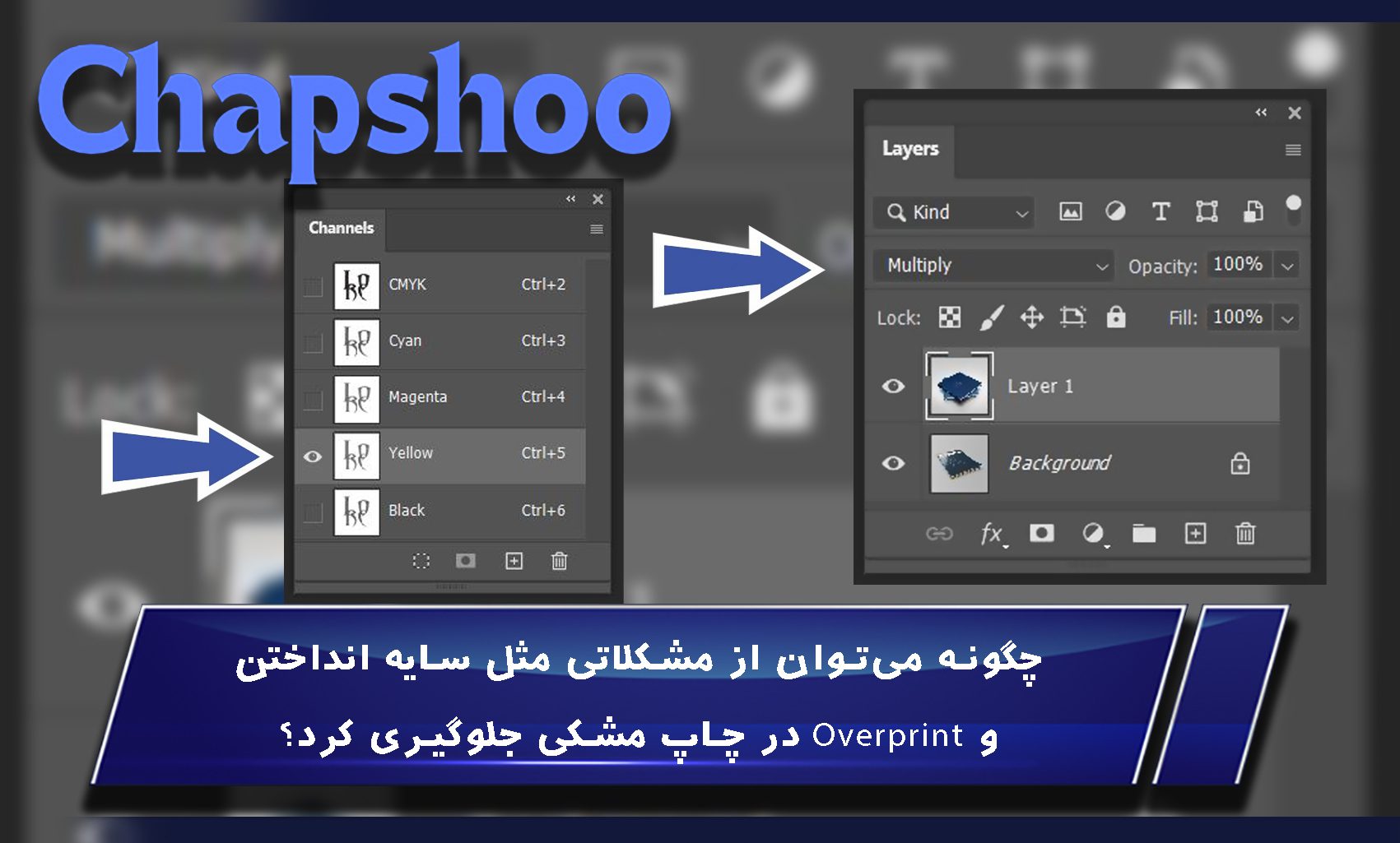 چگونه میتوان از مشکلاتی مثل سایه انداختن و Overprint در چاپ مشکی جلوگیری کرد؟