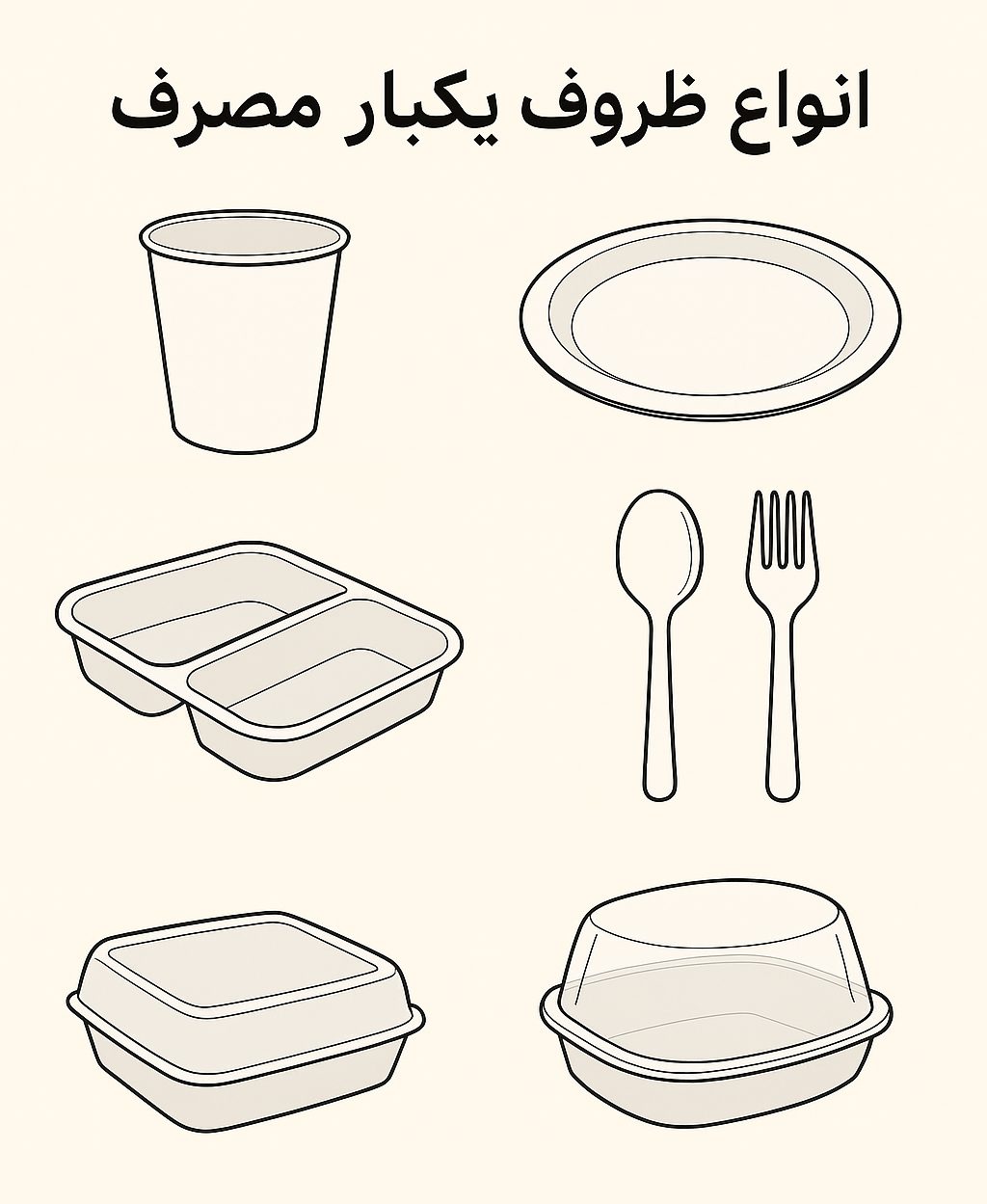 دسته بندی کاربردی انواع ظروف یکبار مصرف