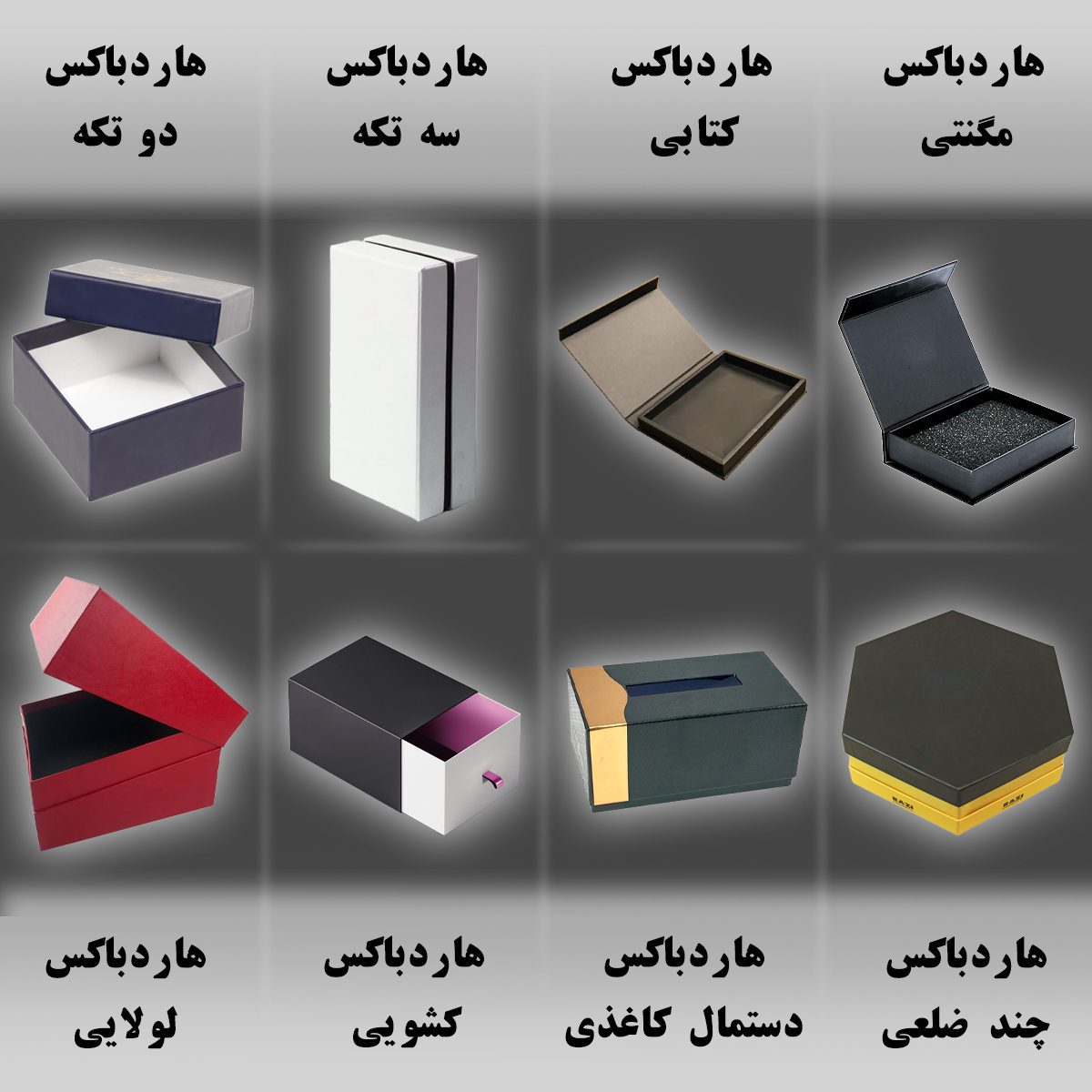 انواع جعبه هاردباکس از نظر ساختار و کاربرد