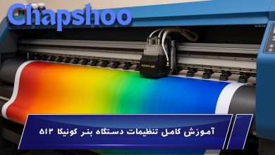 آموزش کامل تنظیمات دستگاه بنر کونیکا 512