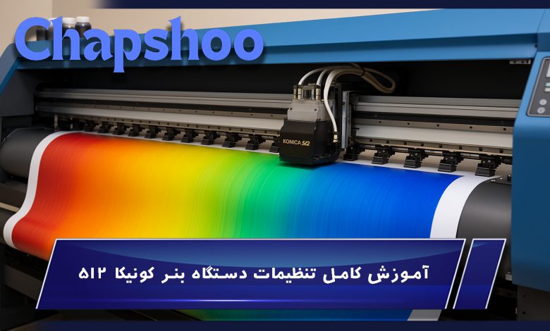 آموزش کامل تنظیمات دستگاه بنر کونیکا 512